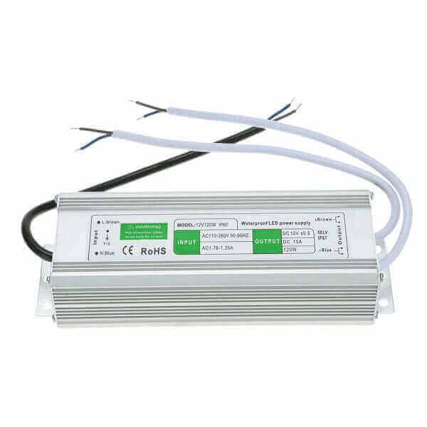12V DC to 110 - 240V AC Waterproof IP67 Power Supply