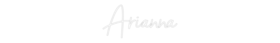 Custom Neon Sign Online Editor Arianna