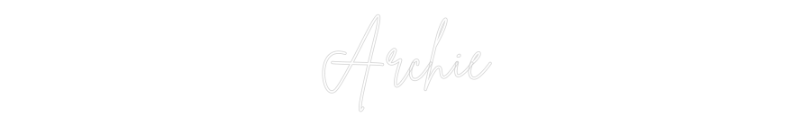 Custom Neon Sign Online Editor Archie