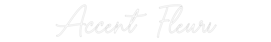 Custom Neon Sign Online Editor Accent Fleuri