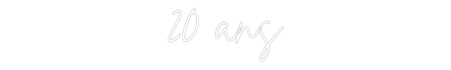 Custom Neon Sign Online Editor 20 ans