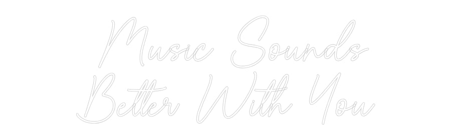 Custom Neon Sign Online Editor Music Sound...
