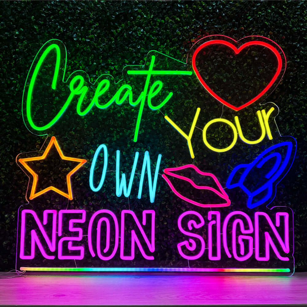 Tilpasset neonskilt laget i London | Online redaktør | Lag ditt eget LED-neonlys - Planet Neon