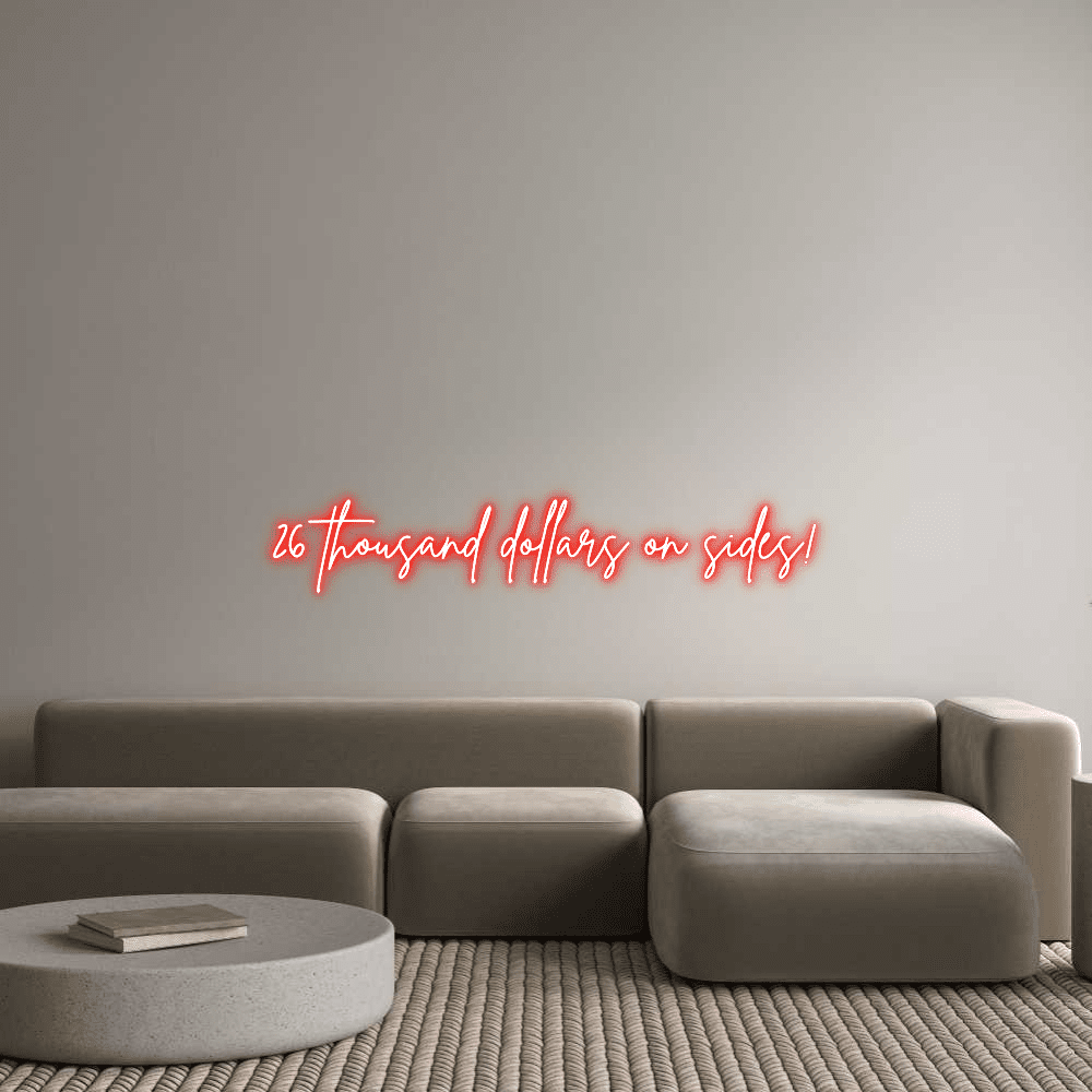 Custom Neon Sign Online Editor 26 tusen dollar - Planet Neon