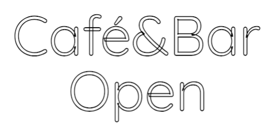 Aangepaste neonreclame Online Editor Café&Bar Open - Planet Neon
