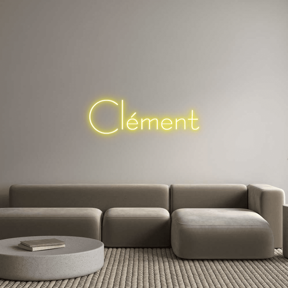 Aangepaste neonreclame online editor Clément - Planet Neon