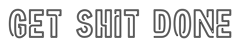 Aangepaste neonreclame online editor KRIJG SHIT DONE - Planet Neon
