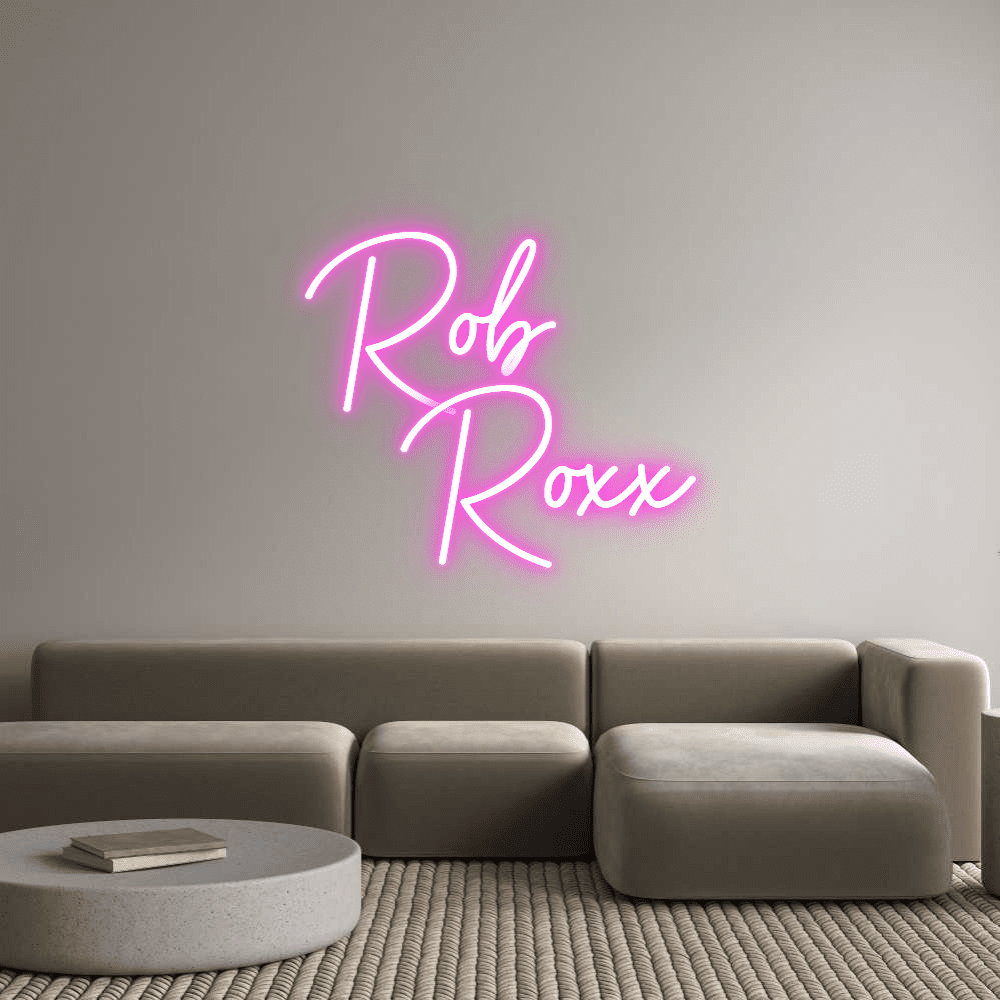 Editor en línea de letreros de neón personalizados Rob Roxx - Planet Neon
