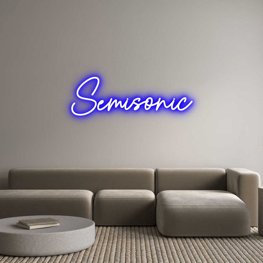 Aangepaste neonreclame online editor Semisonic - Planet Neon