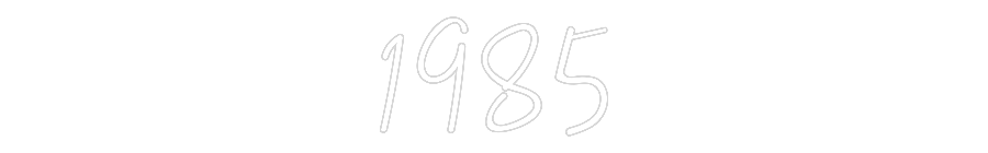 Custom Neon Sign Online Editor 1985