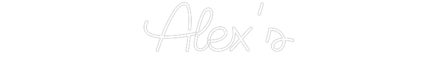 Custom Neon Sign Online Editor Alex’s