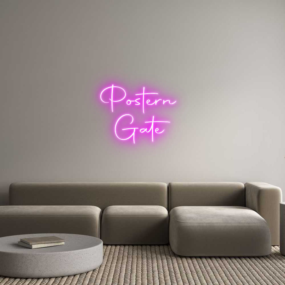 Custom Back Lit Neon Sign Online Editor Postern
Gate