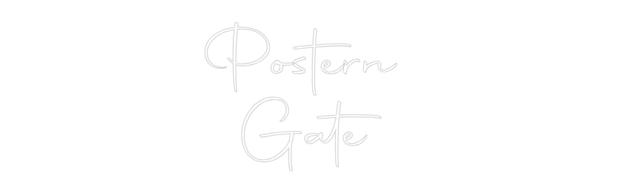 Custom Back Lit Neon Sign Online Editor Postern
Gate