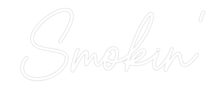 Custom Neon Sign Online Editor Smokin'