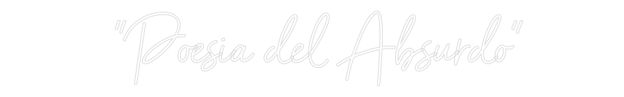 Custom Neon Sign Online Editor "Poesia del ...