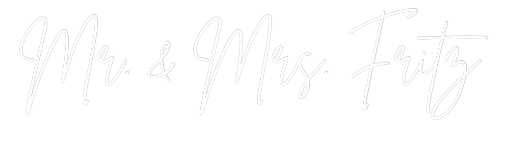 Custom Neon Sign Online Editor Mr. & Mrs. Fr...