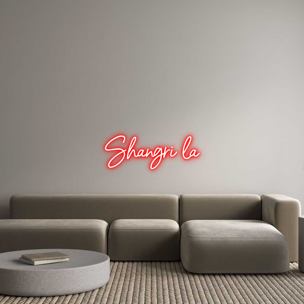 Custom Neon Sign Online Editor Shangri la