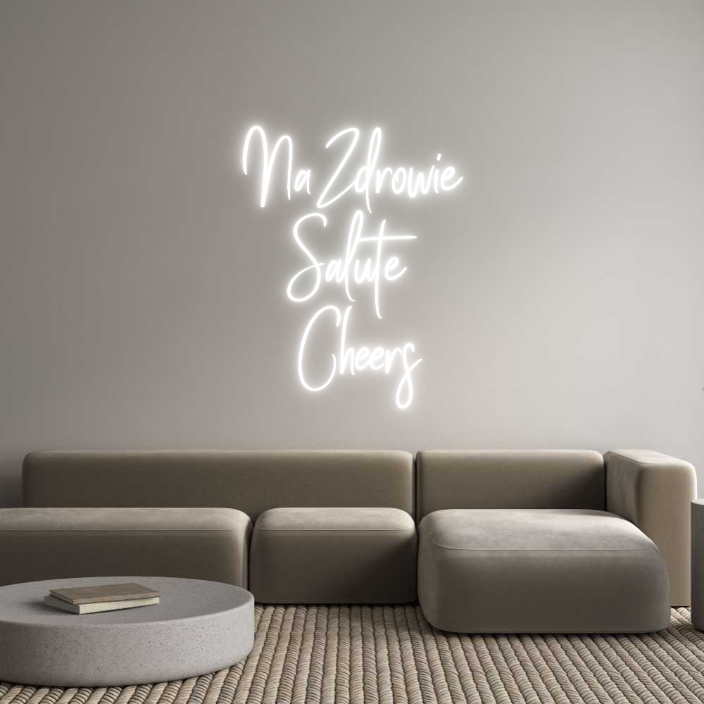 Custom Neon Sign Online Editor Na Zdrowie
...