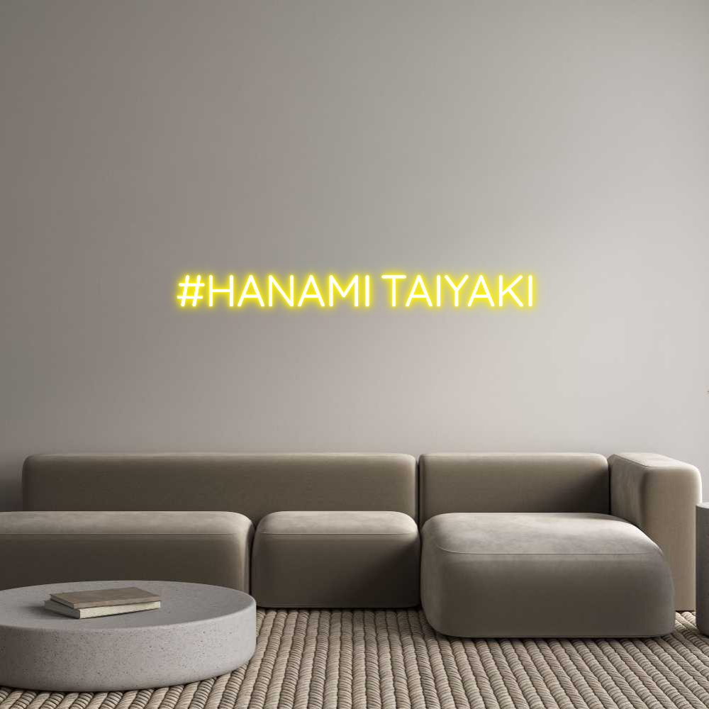 Custom Neon Sign Online Editor #HANAMI TAIYAKI