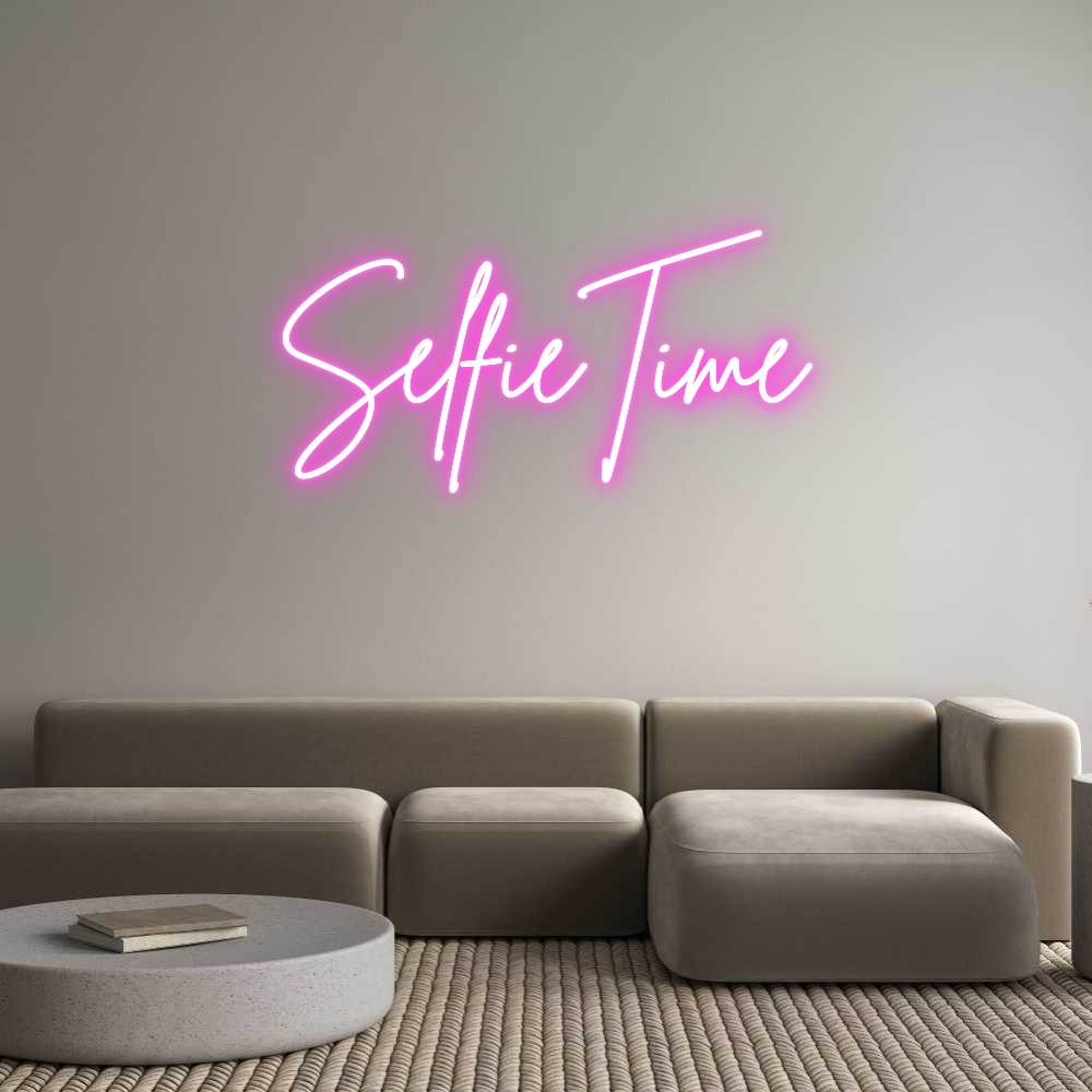 Custom Neon Sign Online Editor SelfieTime