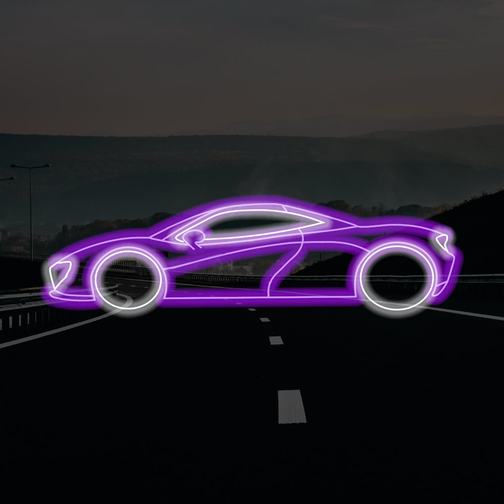 Sports Car LED Neon Sign - Made in London Commercial Neon Signs - Planet Neon