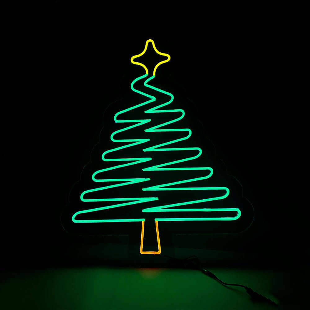Green Christmas Tree LED Neon Sign - Made in London Neon Signs - Planet Neon
