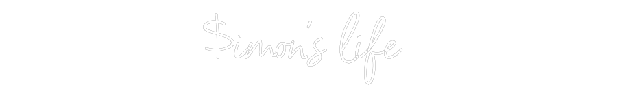 Custom Neon Sign Online Editor $imon’s life