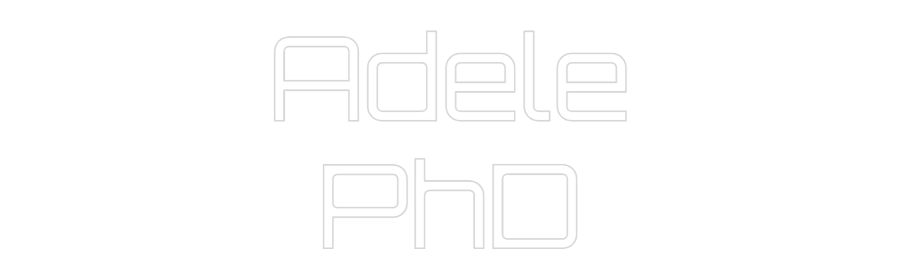 Custom Neon Sign Online Editor Adele
PhD