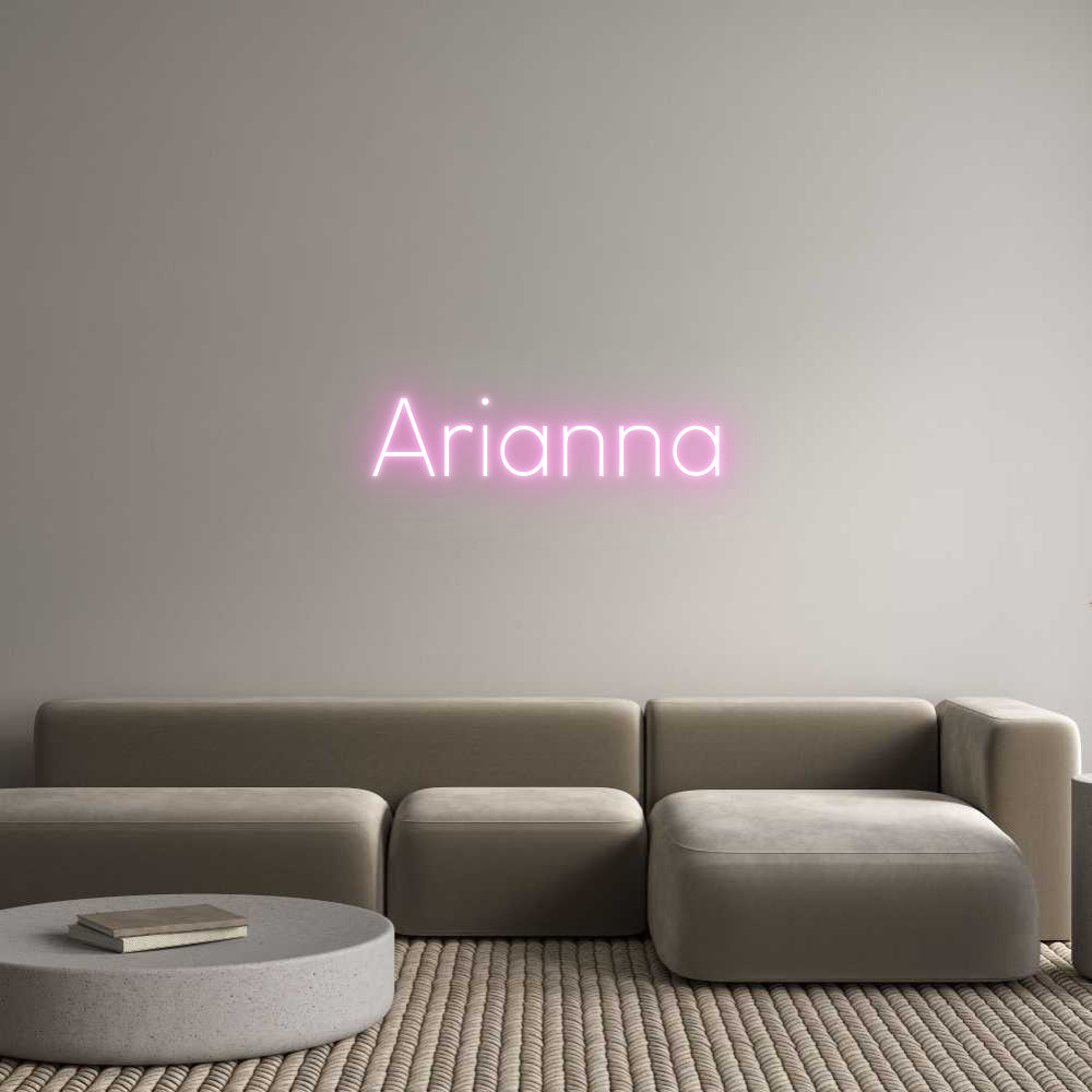 Custom Neon Sign Online Editor Arianna