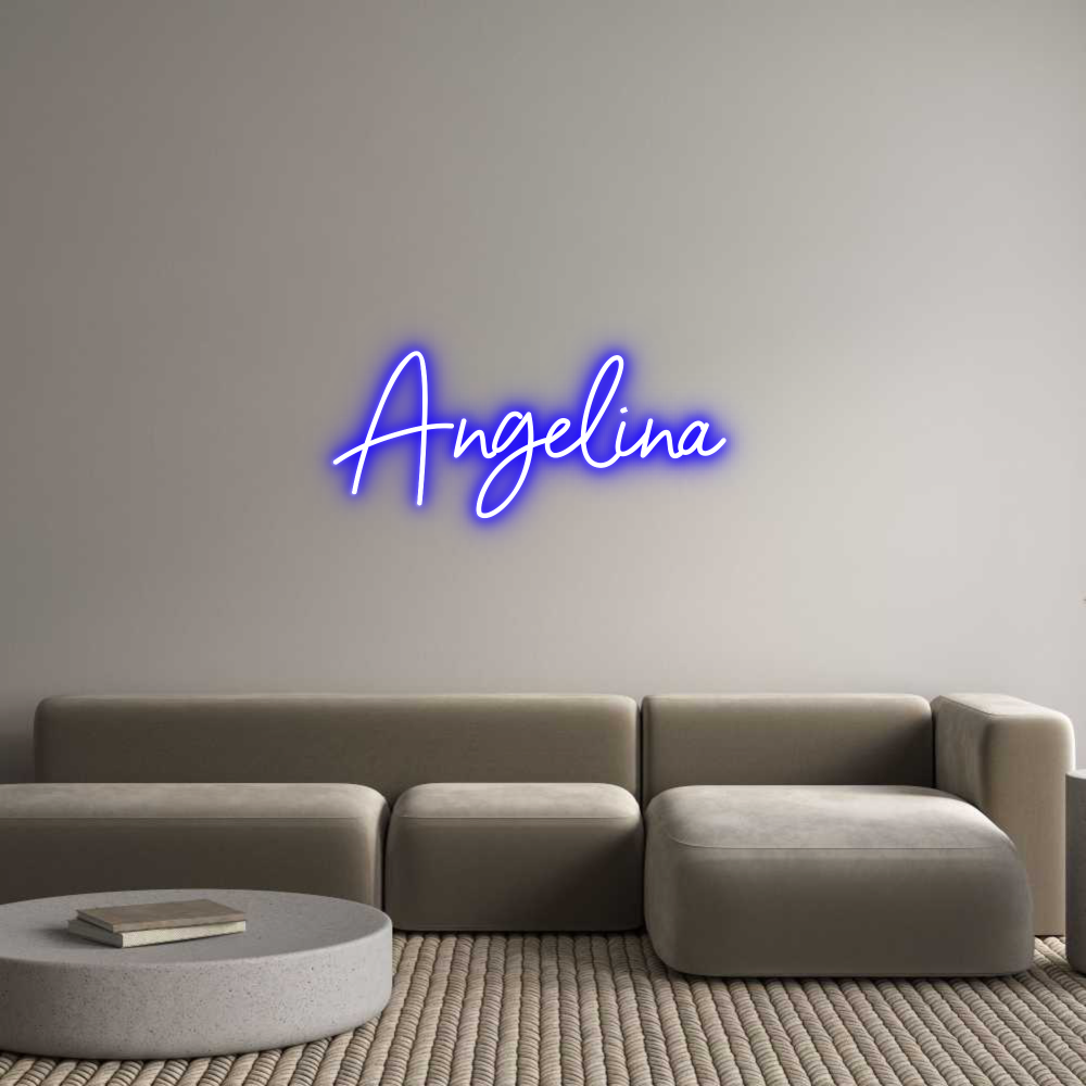 Custom Neon Sign Online Editor Angelina