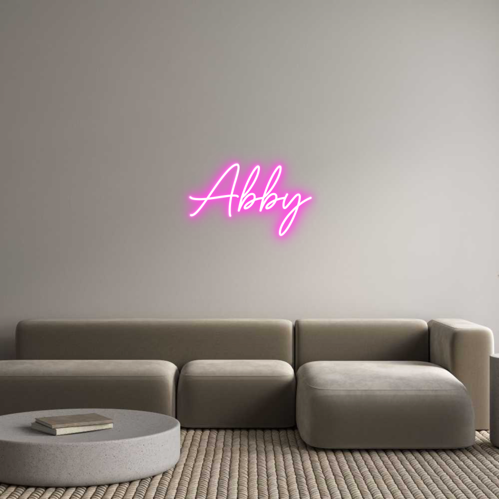 Custom Neon Sign Online Editor Abby