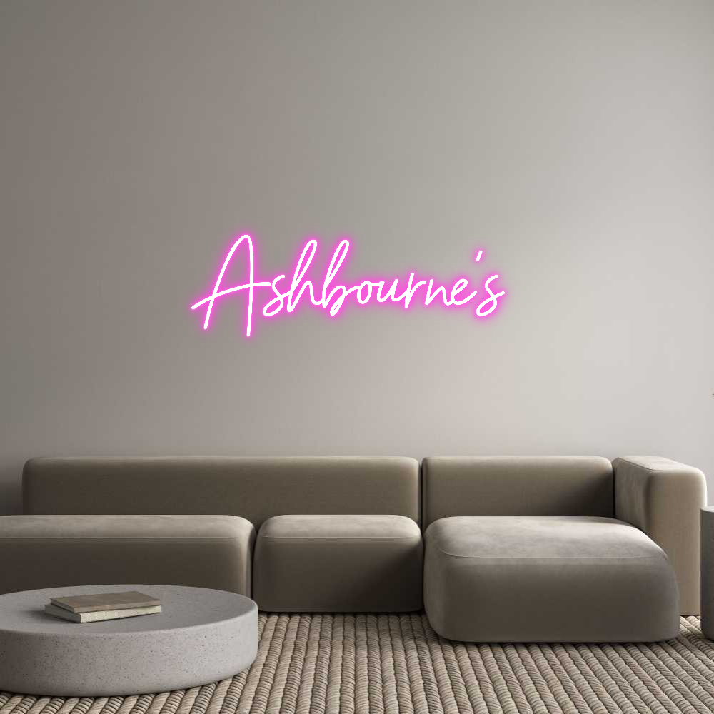 Custom Neon Sign Online Editor Ashbourne’s