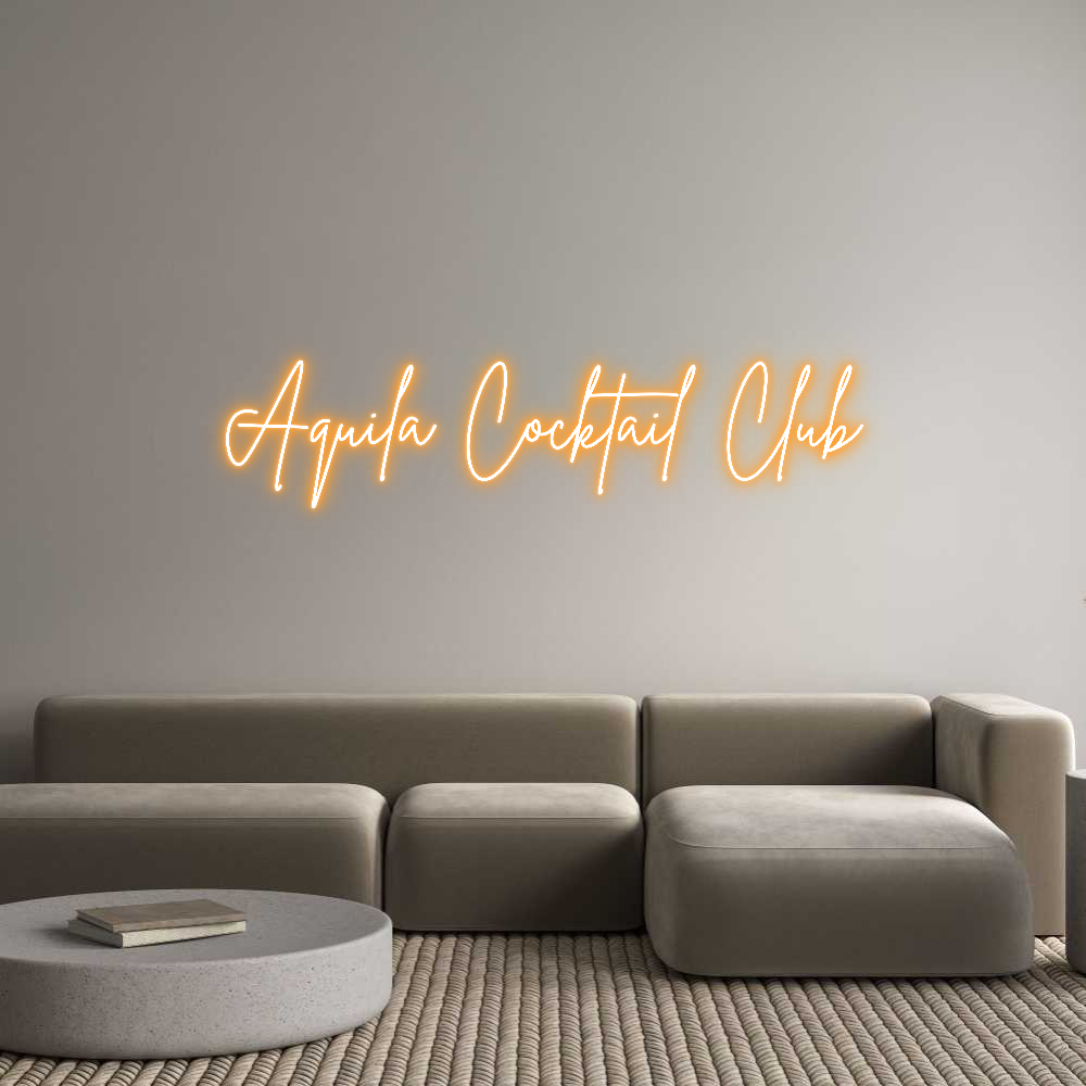 Custom Neon Sign Online Editor Aquila Cockta...