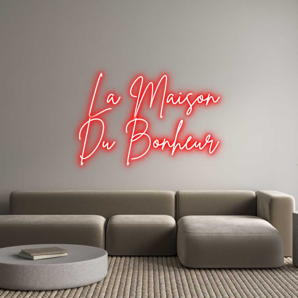 Custom Neon Sign Online Editor  La Maison
D...