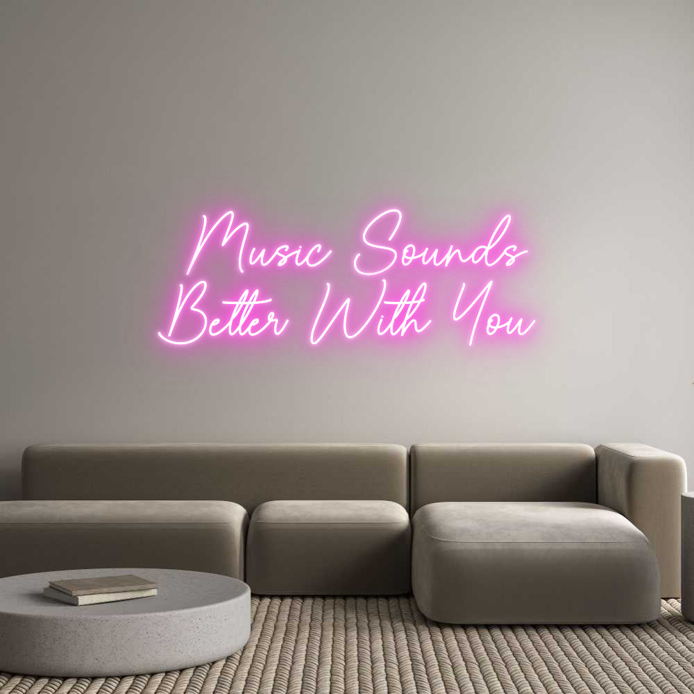 Custom Neon Sign Online Editor   Music Sound...