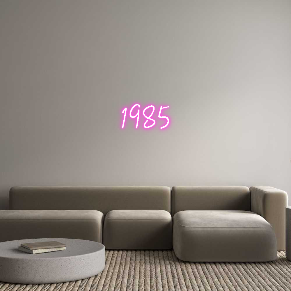 Custom Neon Sign Online Editor 1985