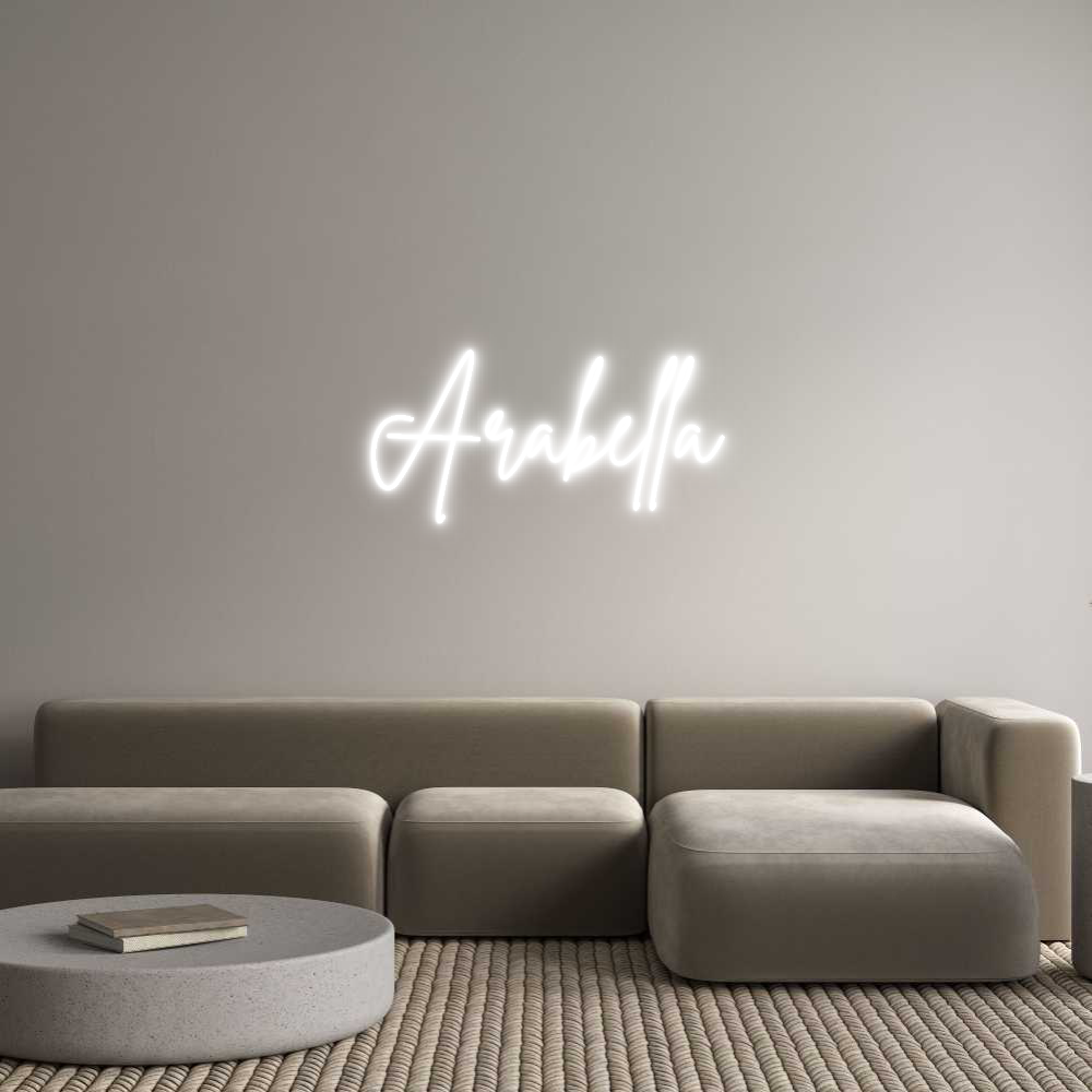Custom Neon Sign Online Editor Arabella