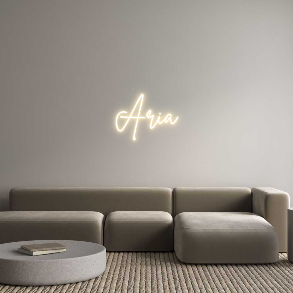 Custom Neon Sign Online Editor Aria