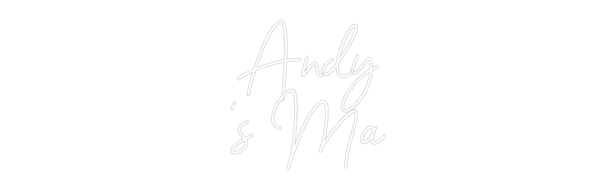 Custom Neon Sign Online Editor Andy
's Ma