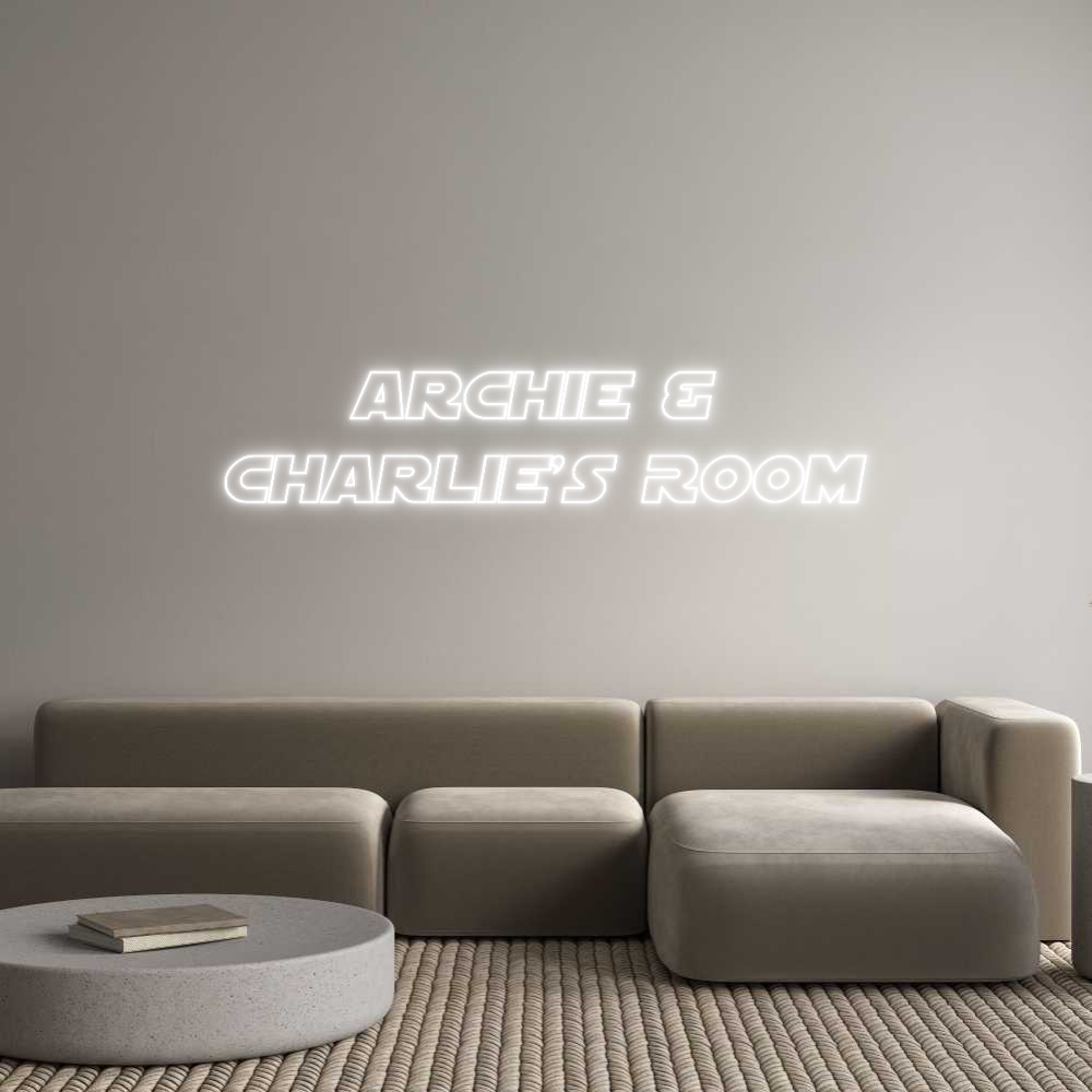 Custom Neon Sign Online Editor Archie & 
Ch...