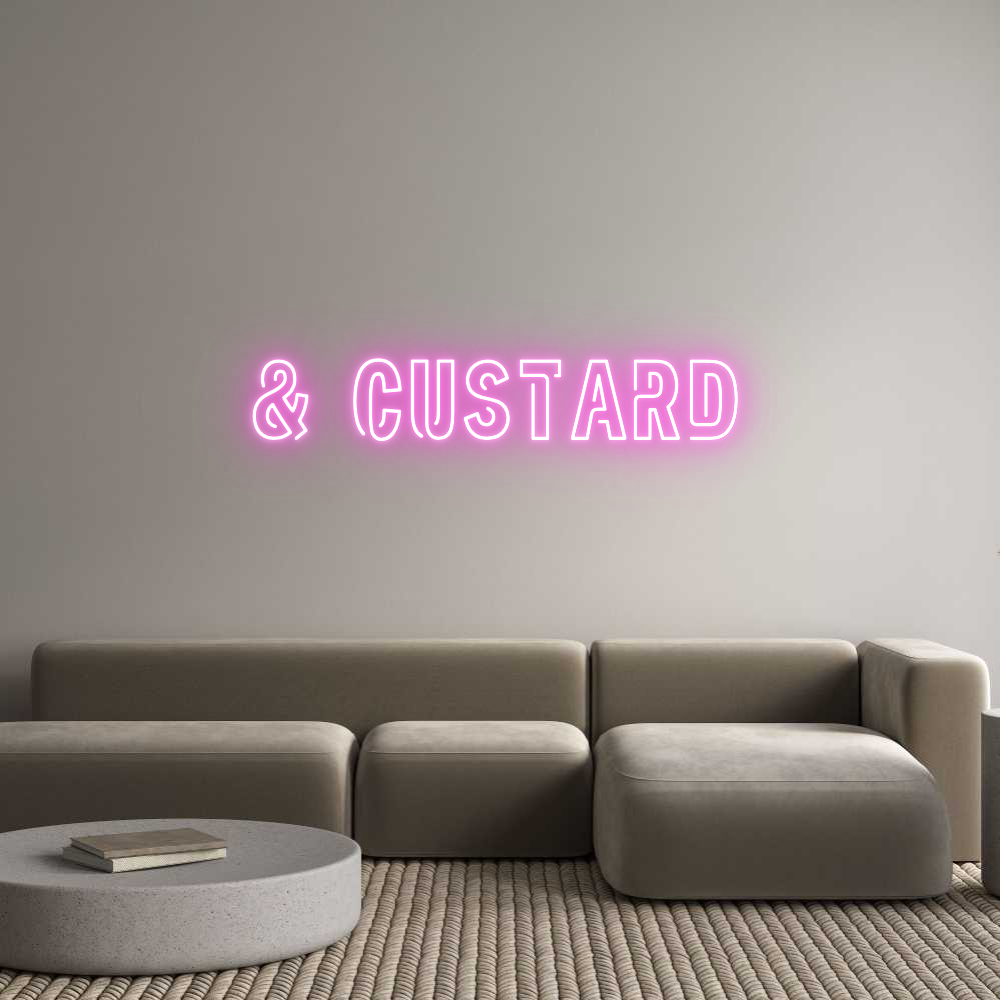 Custom Neon Sign Online Editor & Custard