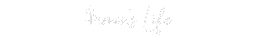 Custom Neon Sign Online Editor $imon’s Life