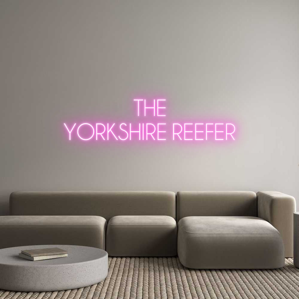 Custom Neon Sign Online Editor  THE 
YORKSH...