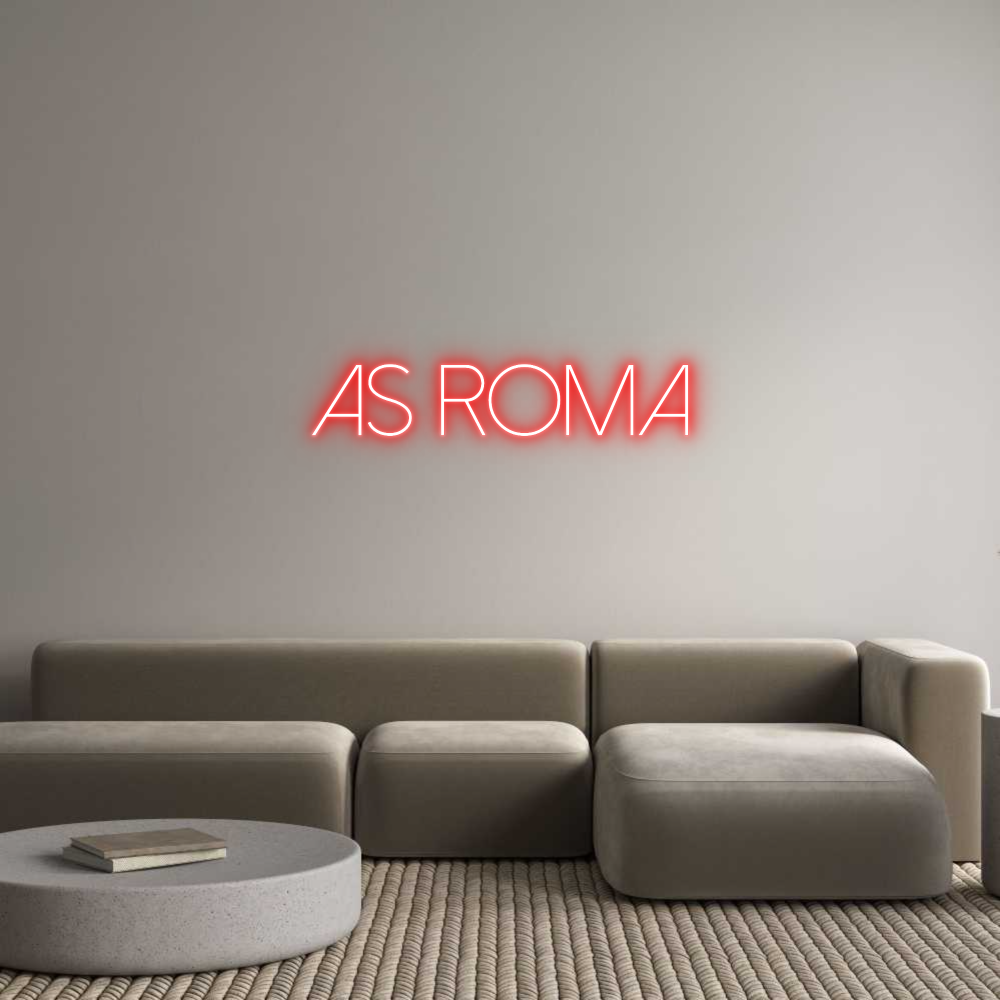 Custom Neon Sign Online Editor AS ROMA