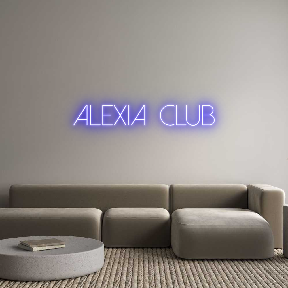 Custom Neon Sign Online Editor Alexia  Club