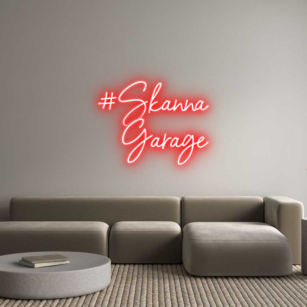 Custom Neon Sign Online Editor #Skanna
Garage