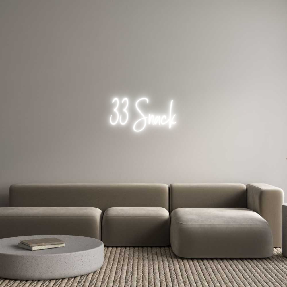 Custom Neon Sign Online Editor 33 Snack