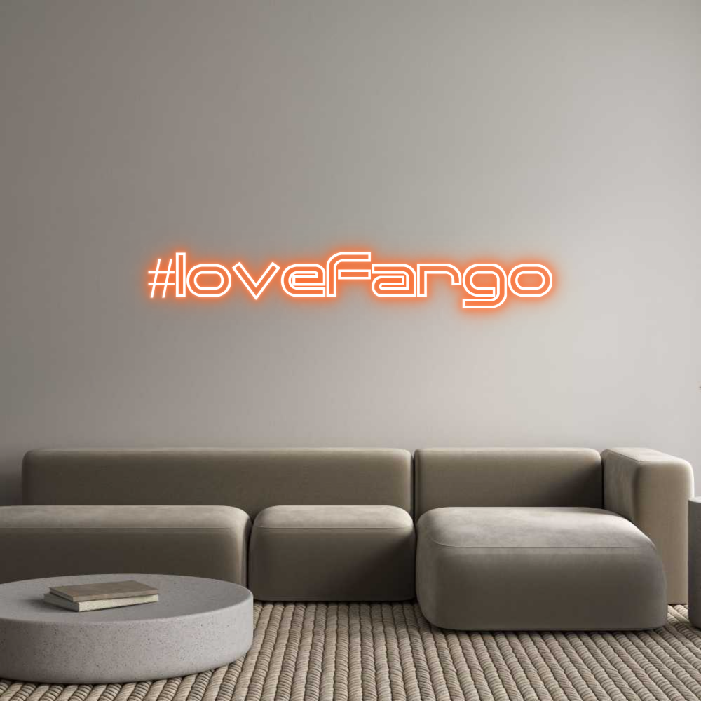 Custom Neon Sign Online Editor #lovefargo