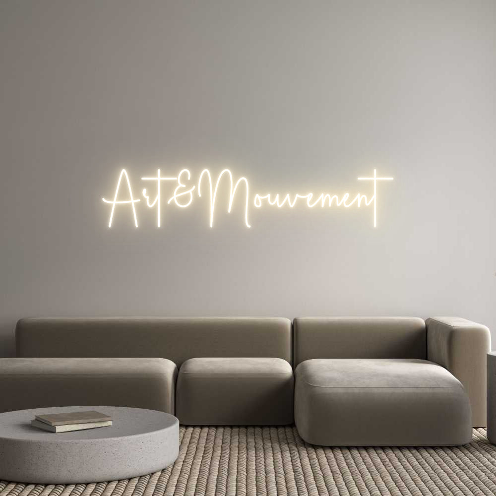Custom Neon Sign Online Editor Art&Mouvement