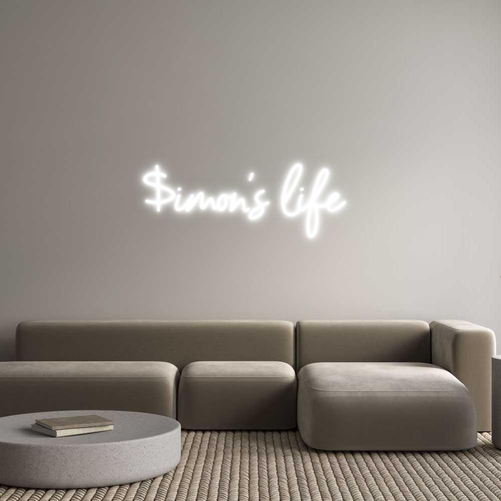 Custom Neon Sign Online Editor $imon’s life